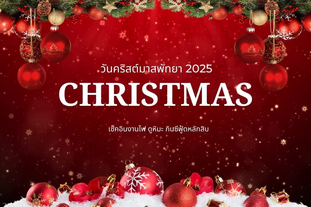 วันคริสต์มาสพัทยา 2025:เช็คอินงานไฟ ดูหิมะ กินซีฟู้ดหลักสิบ 1 วันคริสต์มาสพัทยา 2025:เช็คอินงานไฟ ดูหิมะ กินซีฟู้ดหลักสิบ