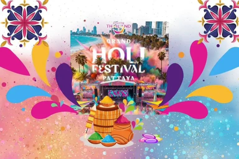 Amazing Thailand Grand Holi Festival Pattaya 2026 สาดสีริมหาด