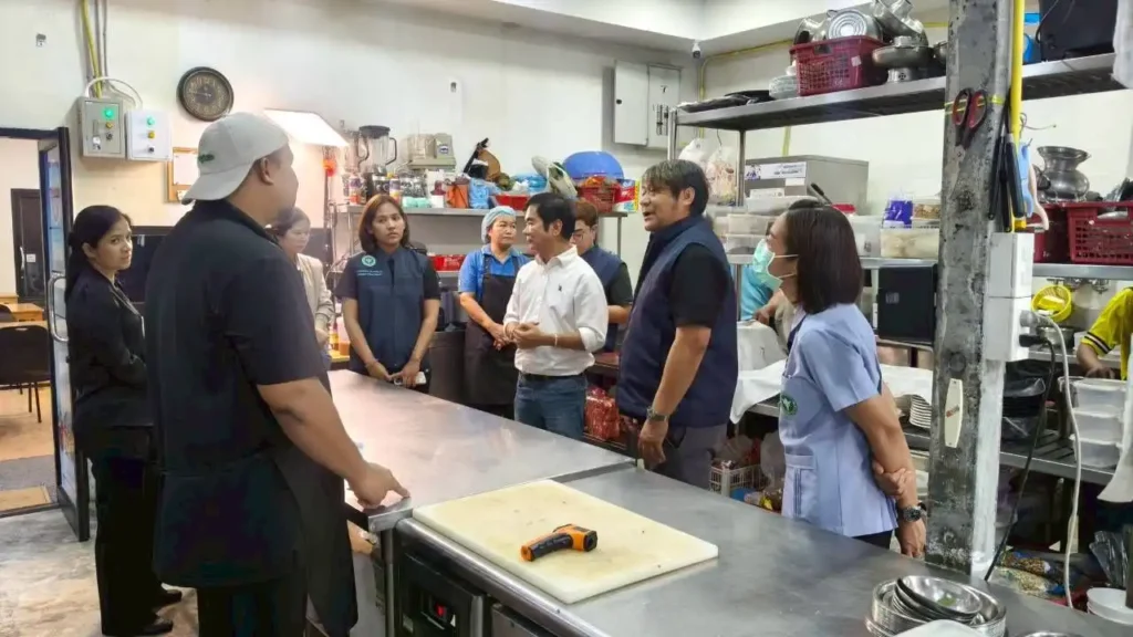 ร้านครัวทะเลลานโพธิ์ ซีฟู้ด พัทยา ผ่านมาตรฐาน SAN ความสะอาดสาธารณสุข
