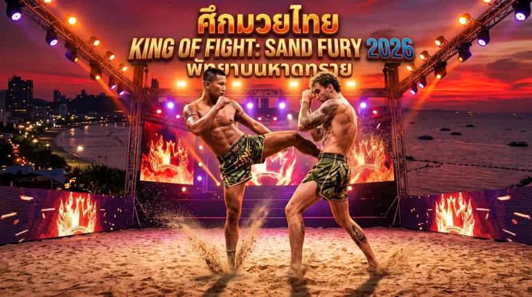ศึกมวยไทย King of Fight Sand Fury 2026 พัทยาบนหาดทราย