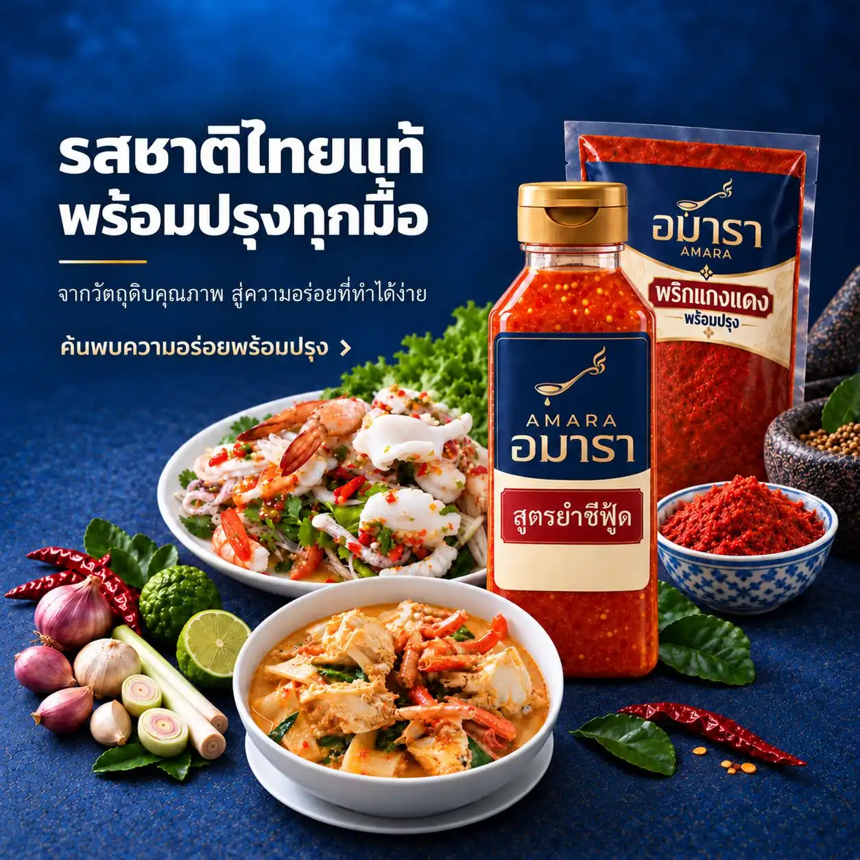 เครื่องแกงและพริกแกงทะเลลานโพธิ์ซีฟู้ด