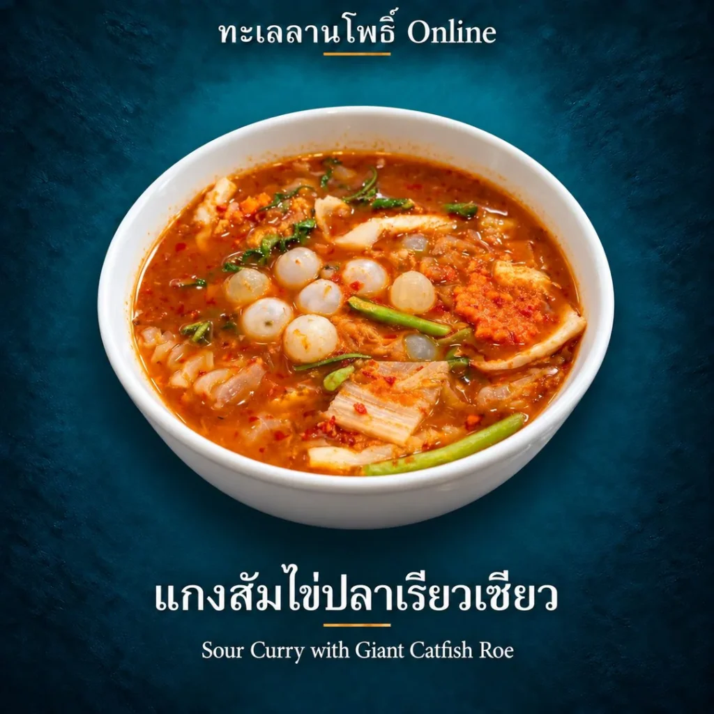 วิธีปรุงอาหารไทย: 15 เทคนิคพื้นฐาน อ่านเมนูได้ง่ายขึ้น 4 แกงส้มไข่ปลาเรียวเซียว