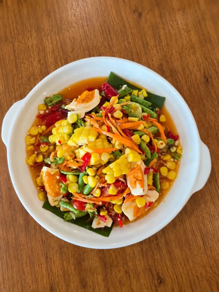 spicy corn and crab salad