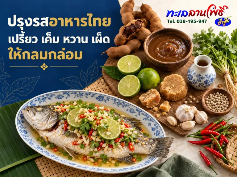 ปรุงรสอาหารไทย: เปรี้ยว เค็ม หวาน เผ็ด ให้กลมกล่อม 2 ปรุงรสอาหารไทย: เปรี้ยว เค็ม หวาน เผ็ด ให้กลมกล่อม
